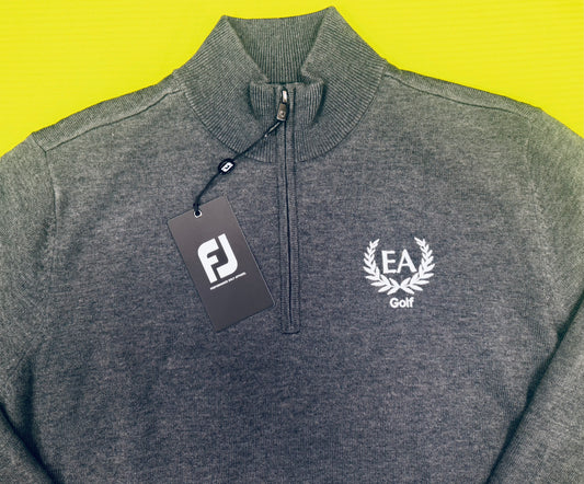 Mens FootJoy Wool Blend 1/2 Zip Lined Pullover